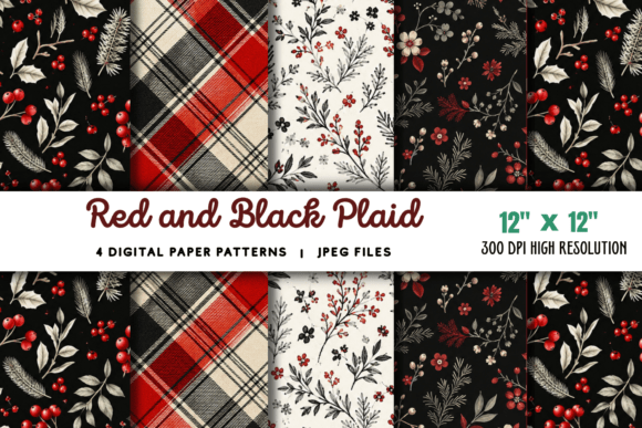 Download Red and Black Plaid Buffalo Paper - Red and black Collection