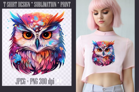 Download Bright Watercolor Owl ,transparent PNG - Transparent Collection