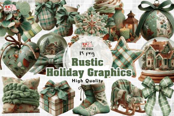 Download Rustic Holiday Graphics PNG - Holiday Collection