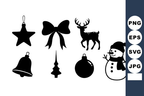 Download Christmas Holiday Decorations Silhouette - Holiday decor Collection