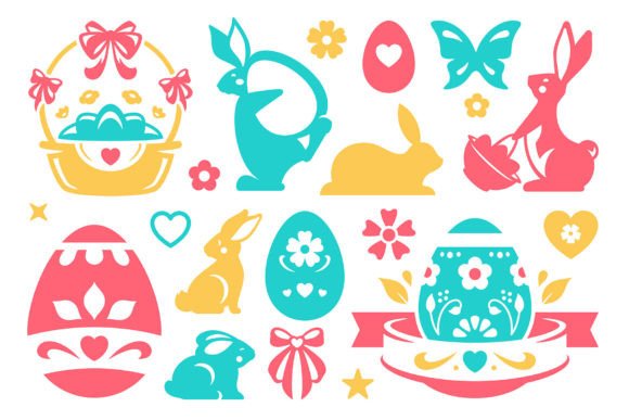 Download Easter Holiday Decor Element Vector Set - Premium Resources