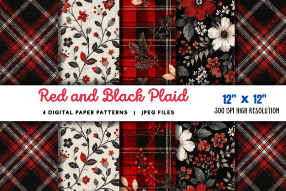 Download Red and Black Plaid Buffalo Pattern - Red and black Collection
