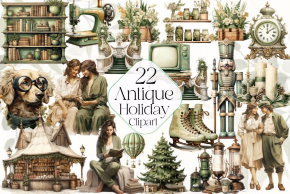 Download Antique Holiday Clipart - Holiday Collection