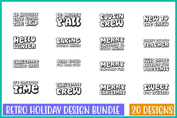 Download Retro HoliDay T-shirt Design Bundle, - Holiday Collection